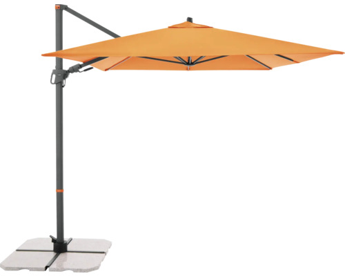 Vrijhangende parasol met voet