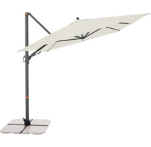 Vrijhangende parasol met voet voor buiten