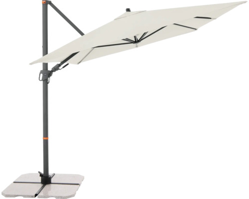 Vrijhangende parasol met voet voor buiten