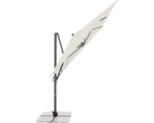 Vrijhangende parasol met voet