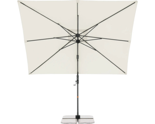 Vierkante parasol met standaard voor buiten