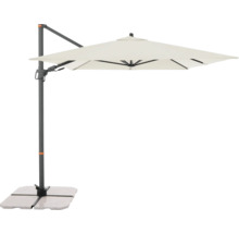 Vrijhangende parasol met voet voor buiten