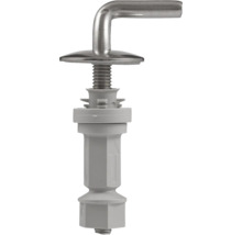 Bevestigingsset voor toiletzitting, van metaal en kunststof