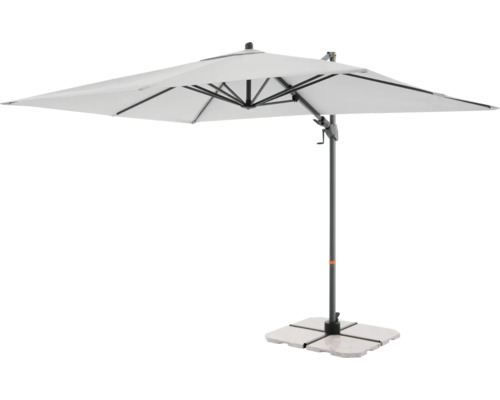 Vierkante parasol met standaard