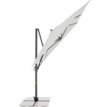 Vrijstaande parasol met voet voor de tuin of het terras