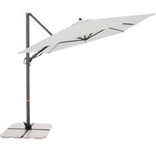 Vrijhangende parasol met voet voor buiten