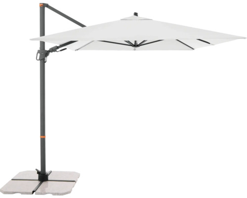 Vrijhangende parasol met voet