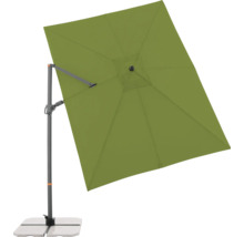 Vrijhangende parasol met parasolvoet