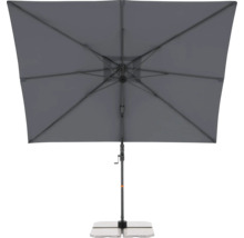 Rechthoekige parasol op een voet