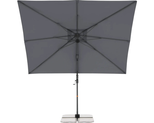 Rechthoekige parasol op een voet