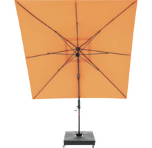 Vierkante parasol met voet