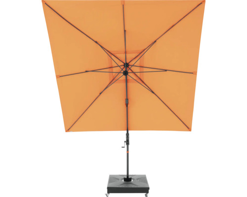 Vierkante parasol met voet