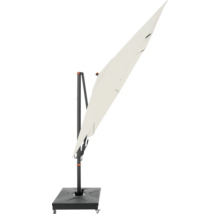 Vrijhangende parasol met voet en wielen