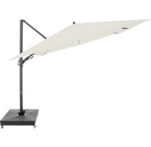 Vrijhangende parasol met grijze voet