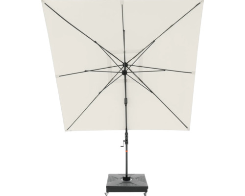 Vierkante parasol met voet