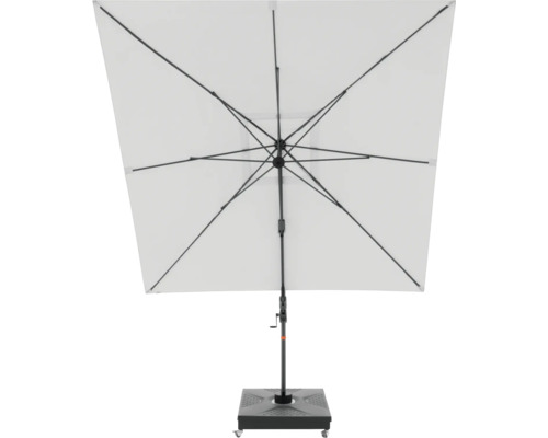 Vierkante tuinscherm met standaard en slinger mechanisme