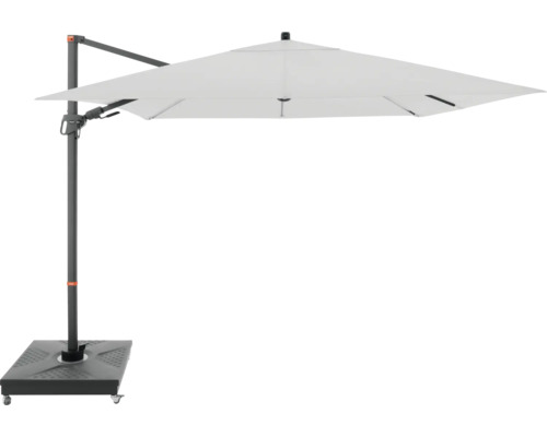 Vrijhangende parasol met voet en frame