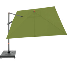 Vrijhangende parasol met parasolvoet voor de tuin