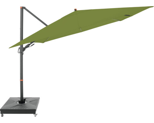 Vrijhangende parasol met voet