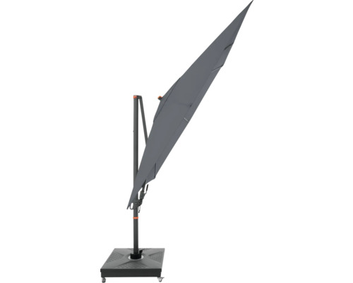 Vrijhangende parasol met voet voor buiten