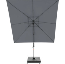 Vierkante parasol met voet