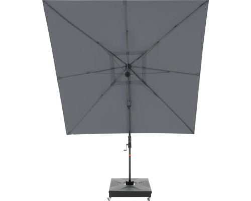 Vierkante parasol met voet