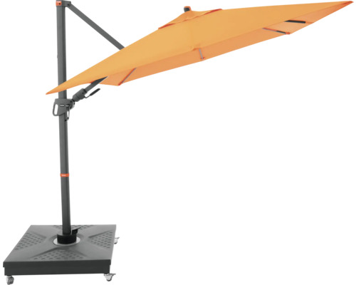 Vrijhangende parasol met voet voor buiten