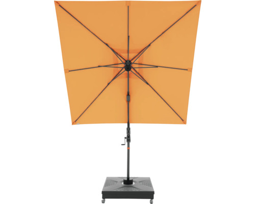 Vierkante parasol met voet