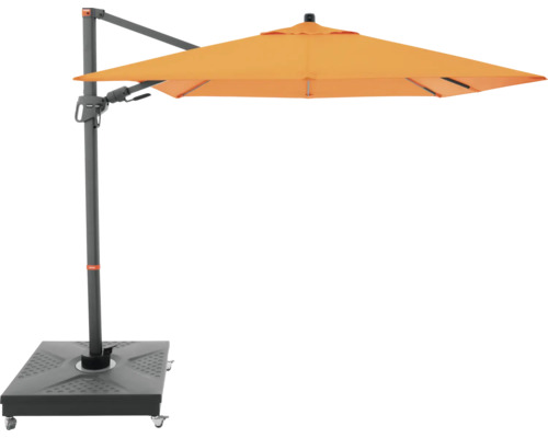 Vrijhangende parasol met standaard voor buiten