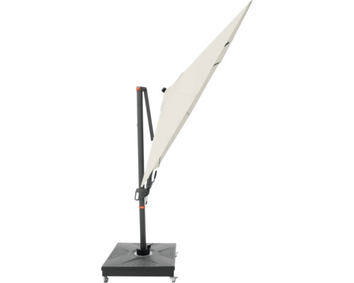 Vrijhangende parasol met voet