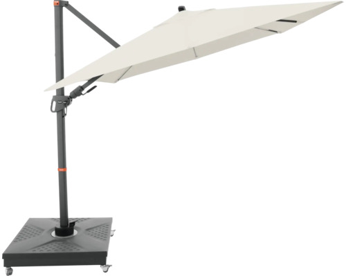 Vrijhangende parasol met voet