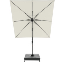 Rechthoekige parasol met voet