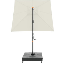 Vierkante tuinzonne parasol met voet