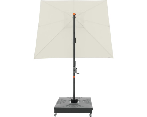 Vierkante tuinzonne parasol met voet