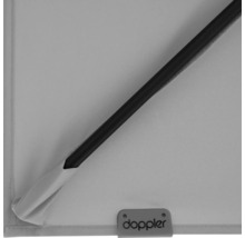 Doppler logo op een parasol