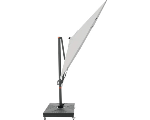 Vrijhangende parasol met voet voor buiten