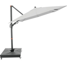 Vrijhangende parasol met voet en wielen voor buiten