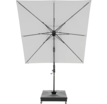 Vierkante parasol met voet