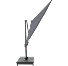 Vrijhangende parasol met voet en wielen