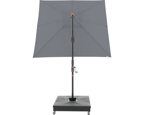 Vierkante parasol met voet