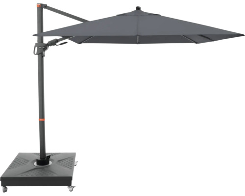 Vrijhangende parasol met voet