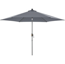 Grijze tuinzonscherm met slinger