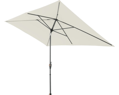 Rechthoekige parasol met standaard