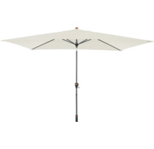 Vierkante parasol met grijs frame