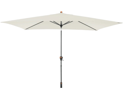 DOPPLER Parasol Myzone beige 300 x 200 cm Vierkante parasol met grijs frame