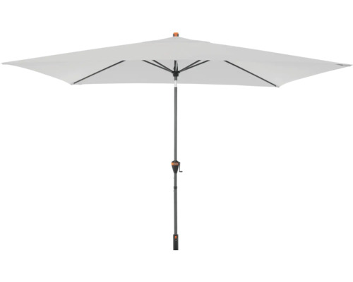 DOPPLER Parasol Myzone grijs 300 x 200 cm Vierkante parasol met centrale mast