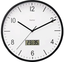 HAMA Wandklok radiografisch Lanzarote zwart ø 35 cm