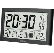 Hama digitale wekker met weergave van tijd, datum, temperatuur en maanfase