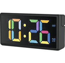 Digitale wekker met gekleurde display