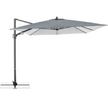 Vrijhangende parasol met streepmotief